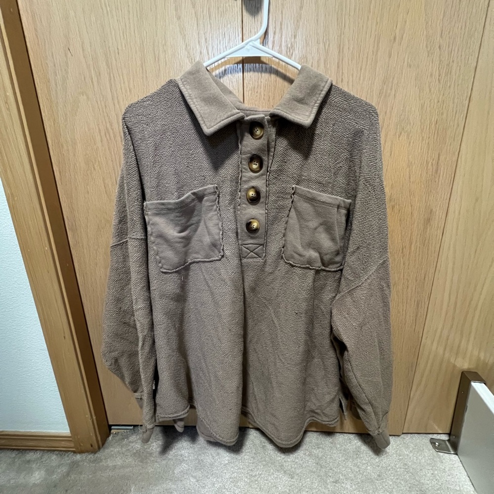 American Eagle Outfitters Tan Sweater